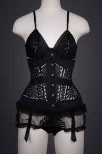 'Feuillage' Silk Soutache Bra And Corset Knickers By Jean Paul Gaultier For La Perla, c. 2010, Italy. The Underpinnings Museum. Photography by Tigz Rice.