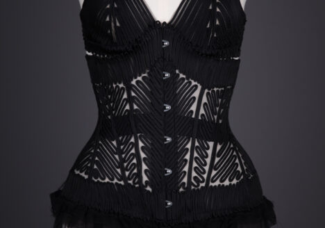 'Feuillage' Silk Soutache Bra And Corset Knickers By Jean Paul Gaultier For La Perla, c. 2010, Italy. The Underpinnings Museum. Photography by Tigz Rice.