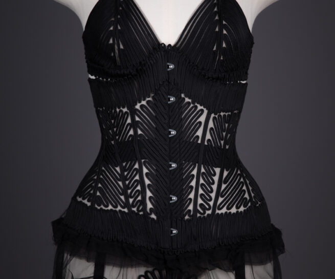 'Feuillage' Silk Soutache Bra And Corset Knickers By Jean Paul Gaultier For La Perla, c. 2010, Italy. The Underpinnings Museum. Photography by Tigz Rice.