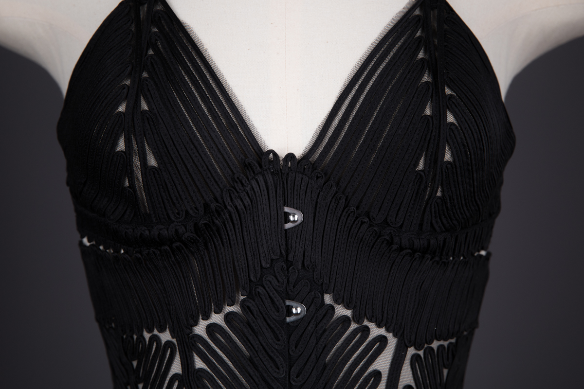 'Feuillage' Silk Soutache Bra And Corset Knickers By Jean Paul Gaultier For La Perla, c. 2010, Italy. The Underpinnings Museum. Photography by Tigz Rice.
