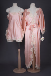 Silk With Lace Appliqué Robe & Slip Set By Victoria's Secret, c. 1980s, USA. The Underpinnings Museum. Photography by Tigz Rice