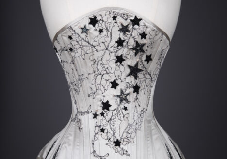 Black Star Overbust Corset By Sparklewren, 2018, United Kingdom. The Underpinnings Museum. Photography by Tigz Rice