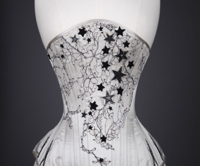 Black Star Overbust Corset By Sparklewren, 2018, United Kingdom. The Underpinnings Museum. Photography by Tigz Rice