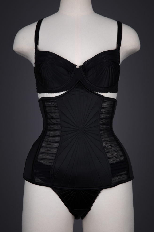 'Surpiqué' Quilted Satin Cone Bra Bodysuit By Jean Paul Gaultier For La Perla, c. 2010, Italy. The Underpinnings Museum. Photography by Tigz Rice.