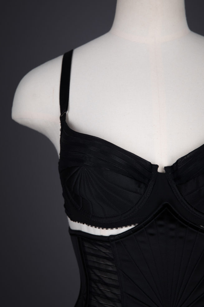 'Surpiqué' Quilted Satin Bra, Waist Cincher & Briefs By Jean Paul
