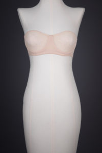 Lovebird Knitted Strapless Bra By Timpa, c. 1970s, Holland. The Underpinnings Museum. Photography by Tigz Rice.