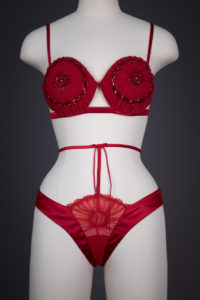 'Java Dancer' Beaded Silk Bra & Harness Thong Knickers By La Perla Black Label, 2014, Italy. The Underpinnings Museum. Photography by Tigz Rice.