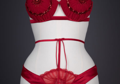 'Java Dancer' Beaded Silk Bra & Harness Thong Knickers By La Perla Black Label, 2014, Italy. The Underpinnings Museum. Photography by Tigz Rice.