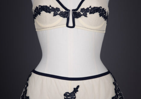 'Marin' Tattoo Embroidered Tulle Bra & Shorts By Jean Paul Gaultier For La Perla, c. 2012, Italy. The Underpinnings Museum. Photography by Tigz Rice.