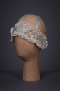 Silk Ribbon, Cotton Tulle & Lace Boudoir Headband By Simonettes, c. 1925, USA. The Underpinnings Museum. Photography by Tigz Rice.