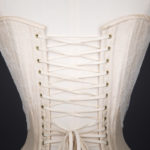 Champagne Silk & Lace Sweetheart Overbust Corset By Sparklewren, c. 2011, United Kingdom. The Underpinnings Museum. Photography by Tigz Rice