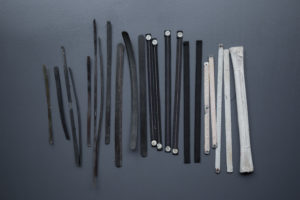 Assortment Of Corset Bones, Baleen & Steel, c. 19th century. The Underpinnings Museum. Photography by Tigz Rice.