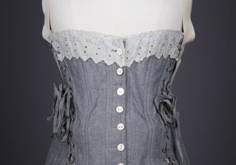 Herringbone Cotton Maternity Waist, c. 1910s, Germany. The Underpinnings Museum. Photography by Tigz Rice.