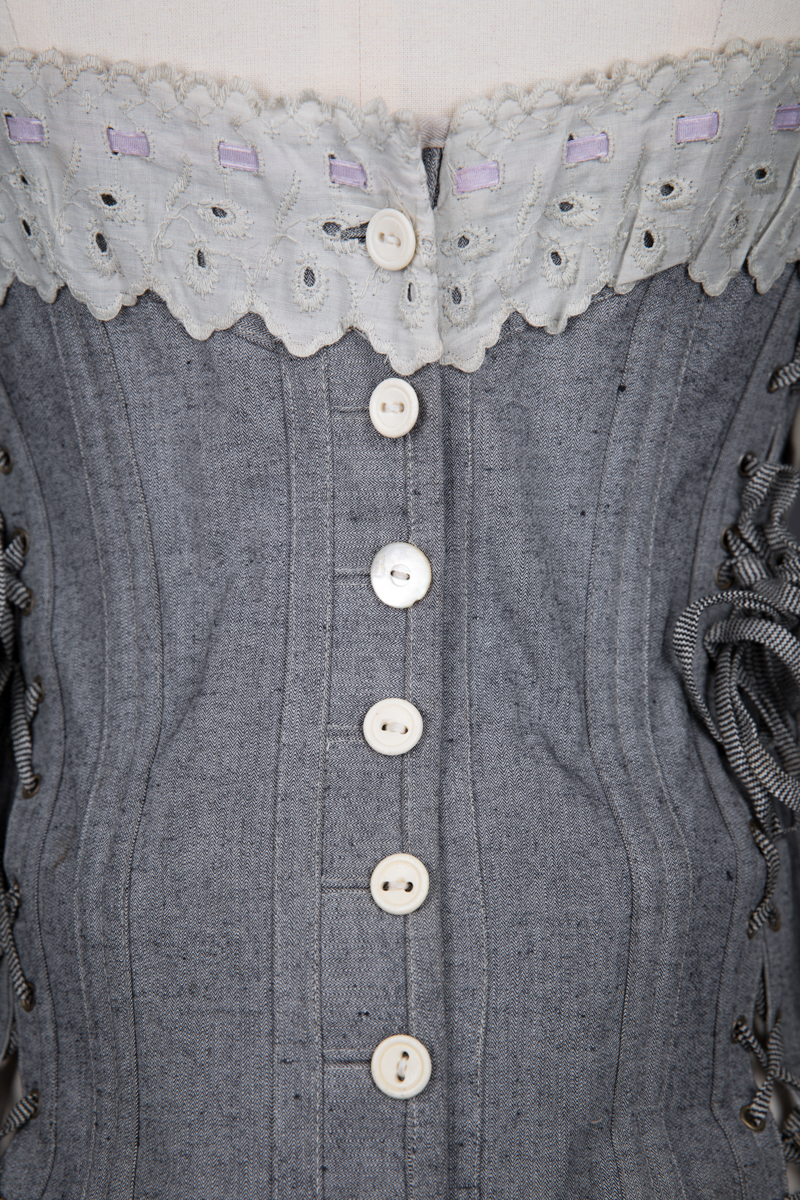 Herringbone Cotton Maternity Waist, c. 1910s, Germany. The Underpinnings Museum. Photography by Tigz Rice.