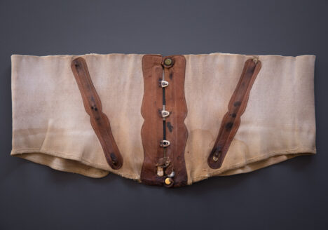 Elastic & Leather Sports Belt, c. 1930s, Spain. The Underpinnings Museum. Photography by Tigz Rice.
