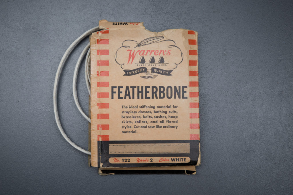 Roll of Warren's Featherbone, c. 1940-50s, USA. The Underpinnings Museum. Photography by Tigz Rice.