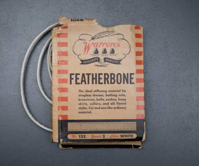 Roll of Warren's Featherbone, c. 1940-50s, USA. The Underpinnings Museum. Photography by Tigz Rice.