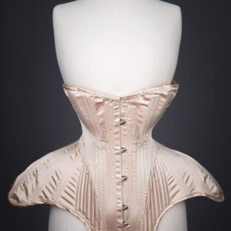Silk Edwardian Style Corset By Sparklewren, c. 2015, UK. The Underpinnings Museum. Photography by Tigz Rice.