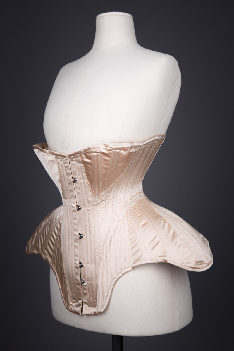 Silk Edwardian Style Corset By Sparklewren, c. 2015, UK. The Underpinnings Museum. Photography by Tigz Rice.