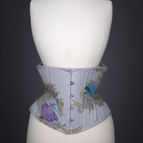 'Wren' Embroidered Cincher By Sparklewren, c. 2014, UK. The Underpinnings Museum. Photography by Tigz Rice.