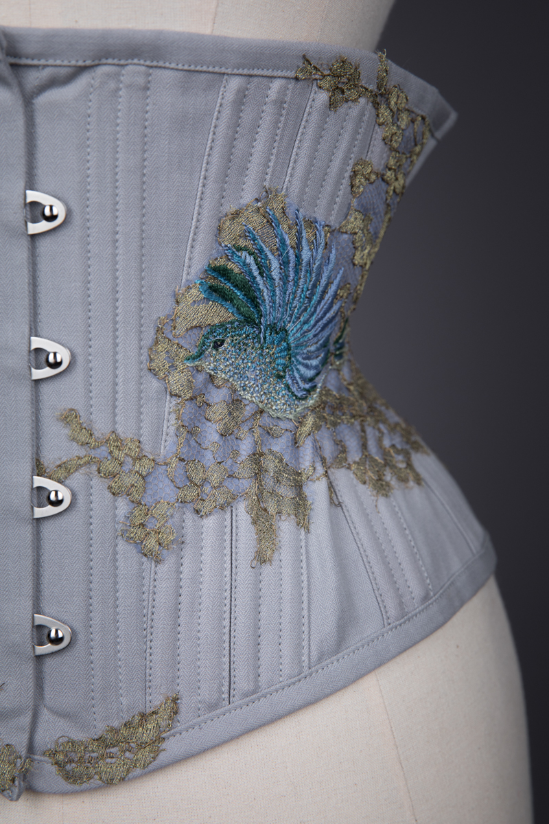 'Wren' Embroidered Cincher By Sparklewren, c. 2014, UK. The Underpinnings Museum. Photography by Tigz Rice.