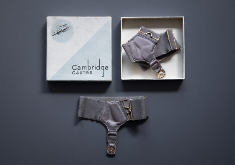 Satin & Elastic Boxed Sock Garters By Cambridge Garter, c. 1930s, England. The Underpinnings Museum. Photography By Tigz Rice.