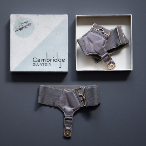Satin & Elastic Boxed Sock Garters By Cambridge Garter, c. 1930s, England. The Underpinnings Museum. Photography By Tigz Rice.