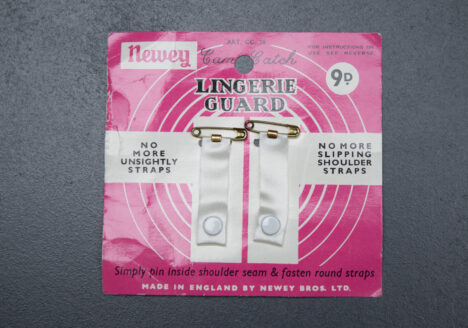 Lingerie Guard Clips By Newey, c. 1950s, Great Britain. The Underpinnings Museum. Photography by Tigz Rice