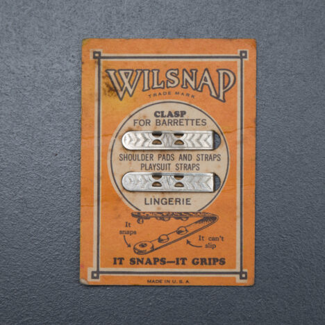 Lingerie Clasp By Wilsnap, c. 1926, USA. The Underpinnings Museum. Photography by Tigz Rice.