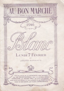 Au Bon Marché 1916 Department Store Catalogue, France. The Underpinnings Museum