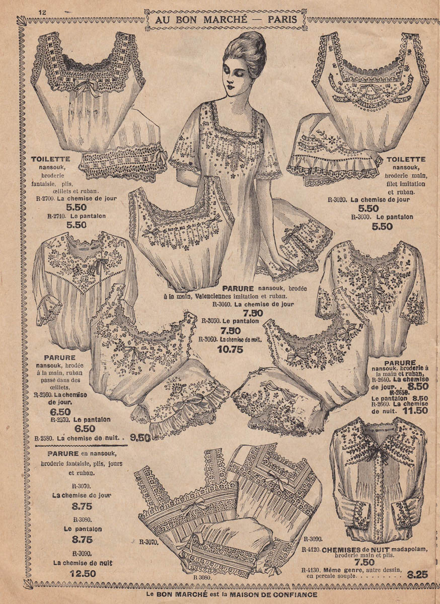 Au Bon Marché 1916 Department Store Catalogue, France. The Underpinnings Museum