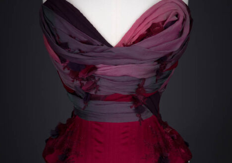 'Thea' Draped Silk Corset By Emiah, 2016, United Kingdom. The Underpinnings Museum. Photography by Tigz Rice