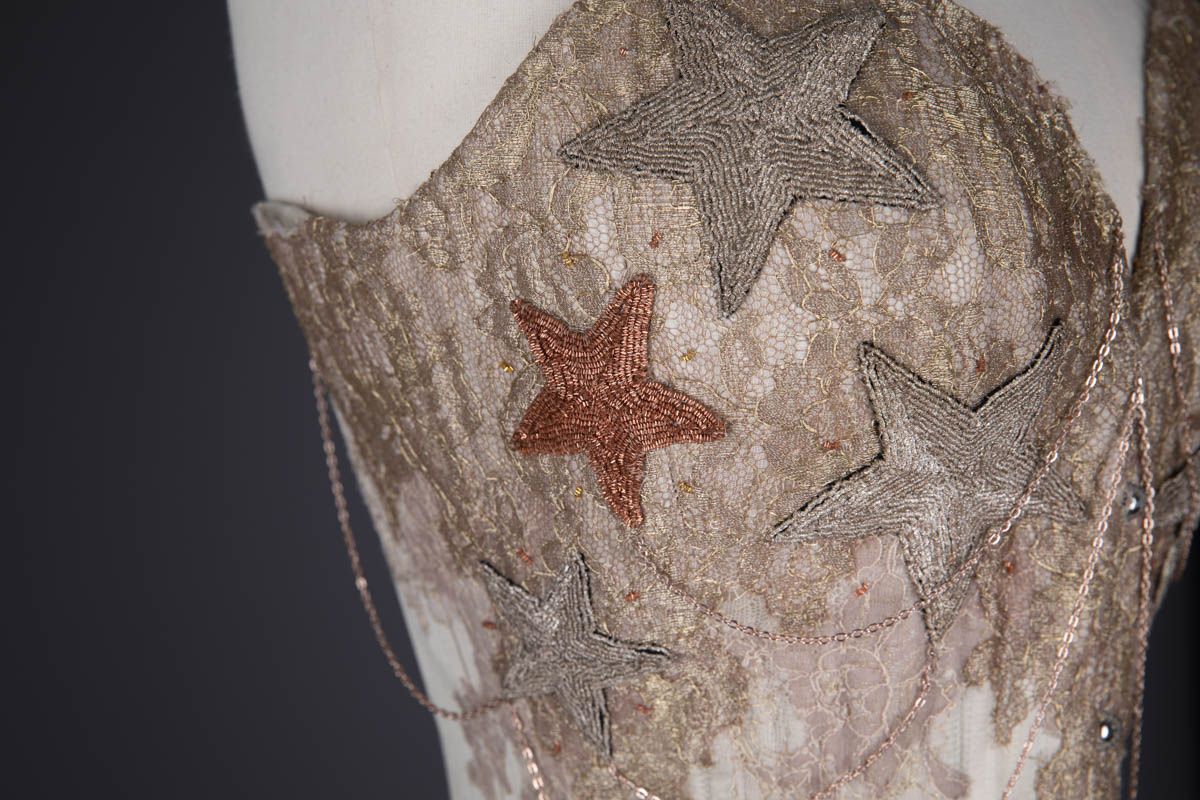 Trinity Satin Corset & Skirt By Sparklewren, Vanyanís & Pop Antique, 2019, United Kingdom, Australia & USA. The Underpinnings Museum. Photography by Tigz Rice