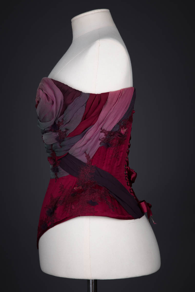 'Thea' Draped Silk Corset By Emiah, 2016, United Kingdom. The Underpinnings Museum. Photography by Tigz Rice