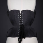Tjarn Silk & Lace Appliqué Underbust Corset By Sparklewren, 2014, United Kingdom. The Underpinnings Museum. Photography by Tigz Rice