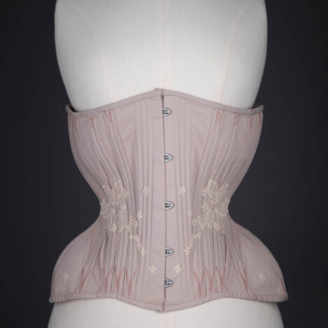 'Shy' Coutil & Lace Appliqué Corset By Sparklewren, 2014, United Kingdom.
