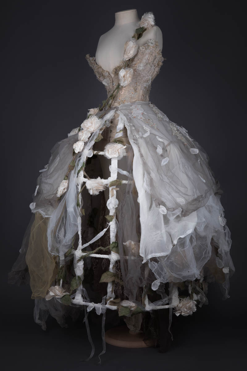'Flights Of Fancy' Silk Corset, Skirt & Cage Crinoline By Rosie Red Corsetry & Couture, 2012, UK. The Underpinnings Museum. Photography by Tigz Rice