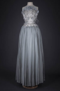 Silk Duchesse And Chiffon Corsetted Wedding Gown By Karolina Laskowska, 2018, Norway. The Underpinnings Museum. Photography by Tigz Rice.