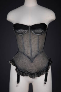 Point D'Esprit Tulle Corselet By Charmis, c. 1955, France. The Underpinnings Museum. Photography by Tigz Rice