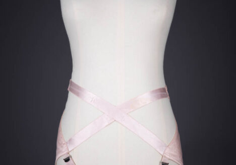 Pink Satin 'Zoma' Suspender Belt By Kestos, c. 1930s, Great Britain. The Underpinnings Museum. Photography by Tigz Rice