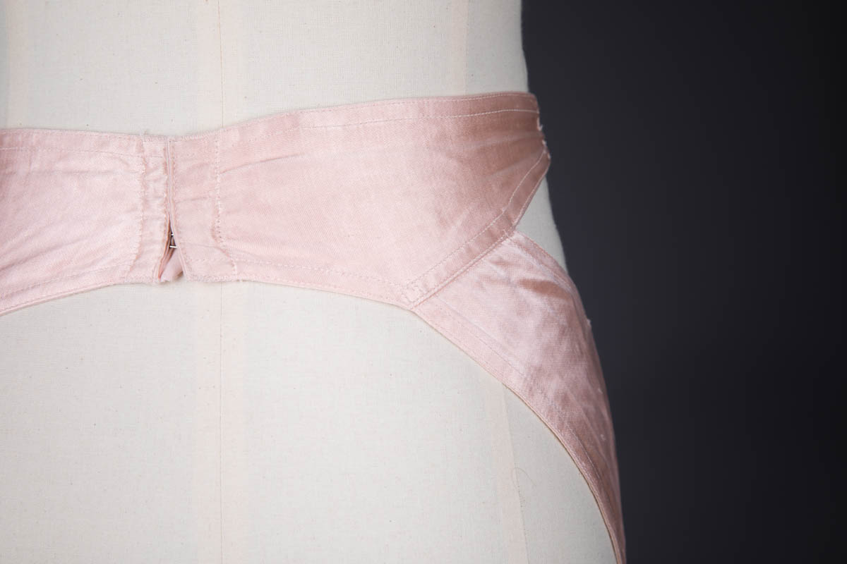 Pink Satin 'Zoma' Suspender Belt By Kestos, c. 1930s, Great Britain. The Underpinnings Museum. Photography by Tigz Rice
