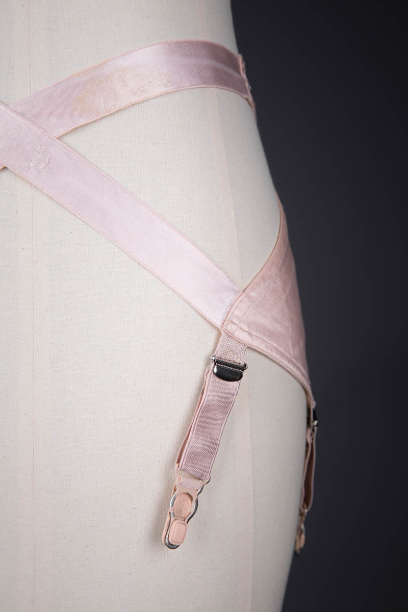 Pink Satin 'Zoma' Suspender Belt By Kestos, c. 1930s, Great Britain. The Underpinnings Museum. Photography by Tigz Rice