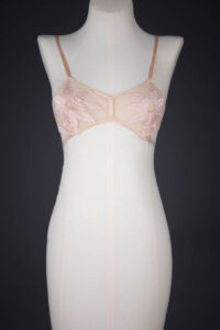 Floral Silk Appliqué Kestos Style Bra By Maryvon, c. 1930s, France. The Underpinnings Museum. Photography by Tigz Rice.