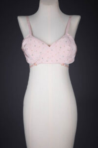 Floral Printed Rayon Kestos Style Bra, c. 1930s, USA. The Underpinnings Museum. Photography by Tigz Rice