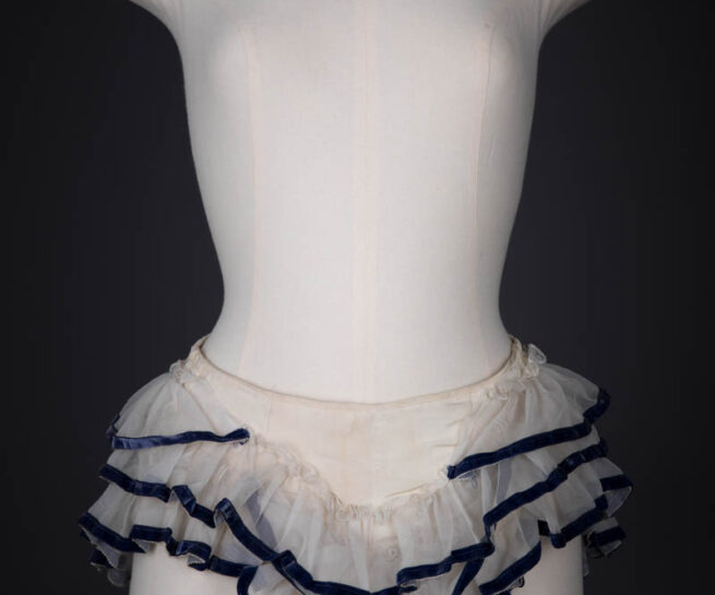 Tulle & Velvet Ribbon Trim Ruffle Knickers By Mme. Berthé, c. 1950s, USA. The Underpinnings Museum. Photography by Tigz Rice.