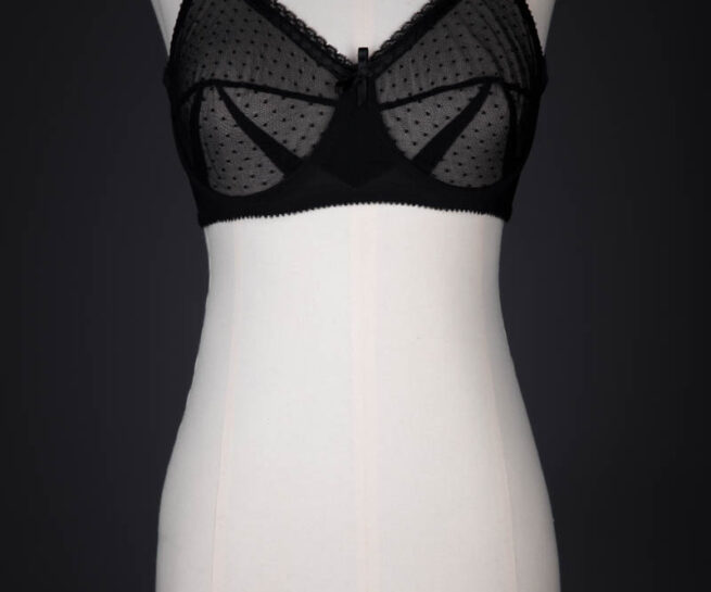 'Retro Dot' Tulle Underwired Bra By Cadolle, c. 2010s, France. The Underpinnings Museum. Photography by Tigz Rice