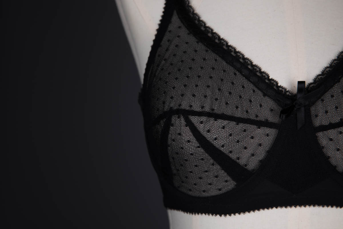 'Retro Dot' Tulle Underwired Bra By Cadolle, c. 2010s, France. The Underpinnings Museum. Photography by Tigz Rice