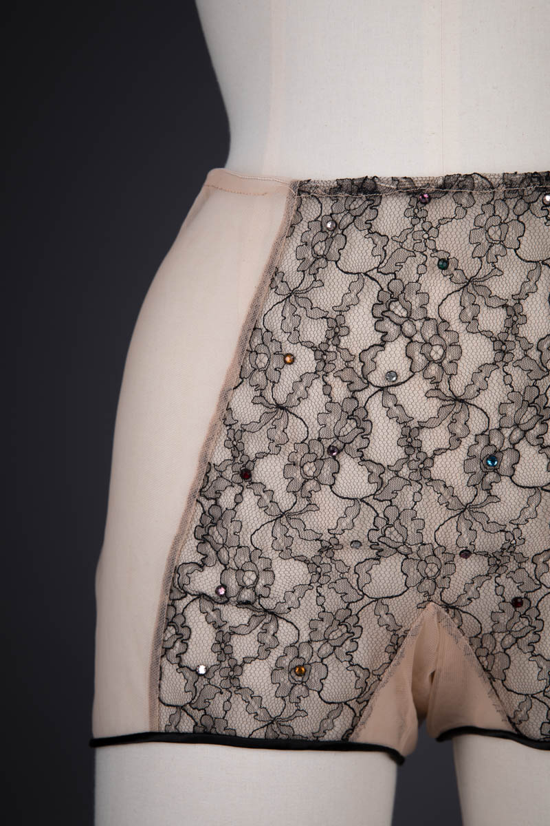 Homemade Sheer Nylon & Lace Knickers, c. 1960s, USA. The Underpinnings Museum. Photography by Tigz Rice