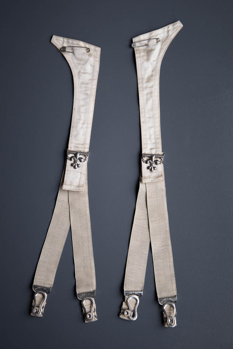 Hose Supporter With Fleur-De-Lis Adjusters By Velvet Grip, c. 1890-1900s, USA. The Underpinnings Museum. Photography by Tigz Rice