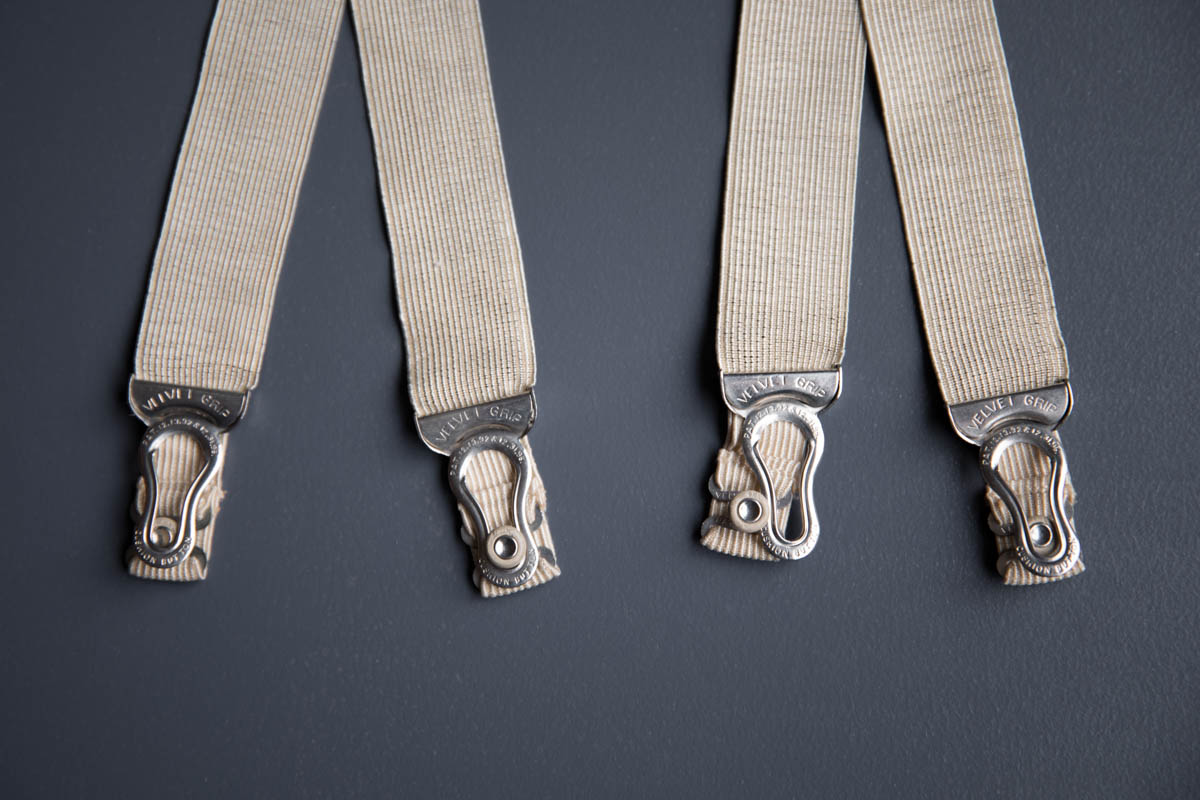 Hose Supporter With Fleur-De-Lis Adjusters By Velvet Grip, c. 1890-1900s, USA. The Underpinnings Museum. Photography by Tigz Rice